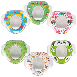 Сиденье для унитаза детское с ручками 35*30см ассорти