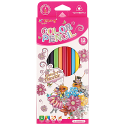 Карандаши 12цв ароматизированные трёхгранный корпус