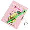 Блокнот 13*18см  подарочный с замочком "AVOCADO" +  ручка гелевая