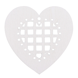 Подвески деревянные "Сердечки" 6 шт в наборе