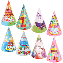 Праздничное украшение "Колпачок" h-16см 6шт/ уп (набор) ассорти