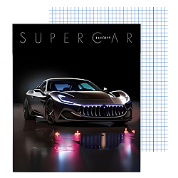 Тетрадь  48л кл "Элит-авто" обложка УФлак