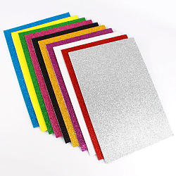 Набор пластичной замши с блёстками на самоклеящейся основе А4 10цв 10л