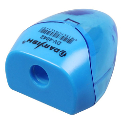 Точилка пласт. "Darvish" ассорти с контейнером, в пластиковой банке