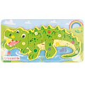 Вкладыш-пазл деревянный Crocodile. Игрушка