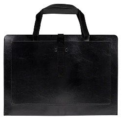 Сумка деловая 2 отделения чёрные