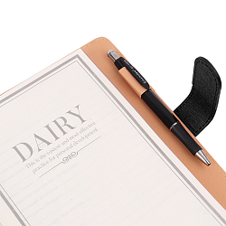 Ежедневник А5 недатиров. 100л обложка кож.зам. на кольцах и магнитной застёжке, черный