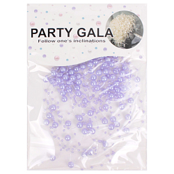 Праздничное украшение "Бусы на леске" сиреневые