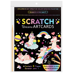 Гравюра-раскраска Единороги