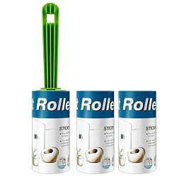 Щетка-роллер с липкой лентой для одежды +2 сменных блока