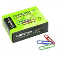 Скрепки 28мм  цветные  70шт/уп Globus